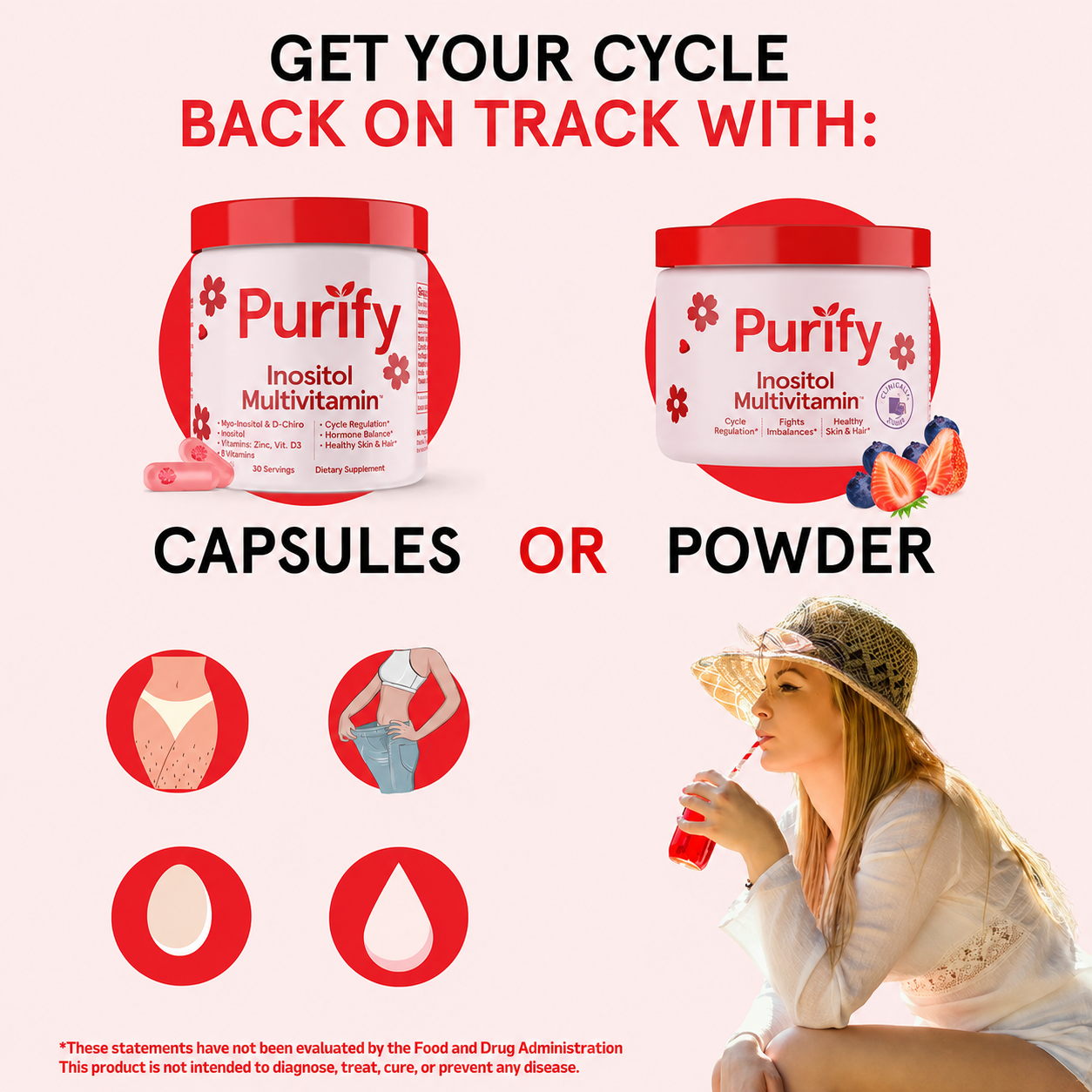 Peach Perfect Inositol Multivitamin