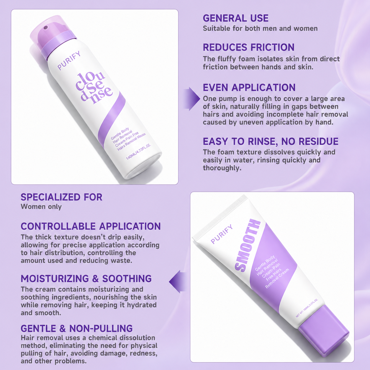 Bikini Pain-Free Hair Removal Cream